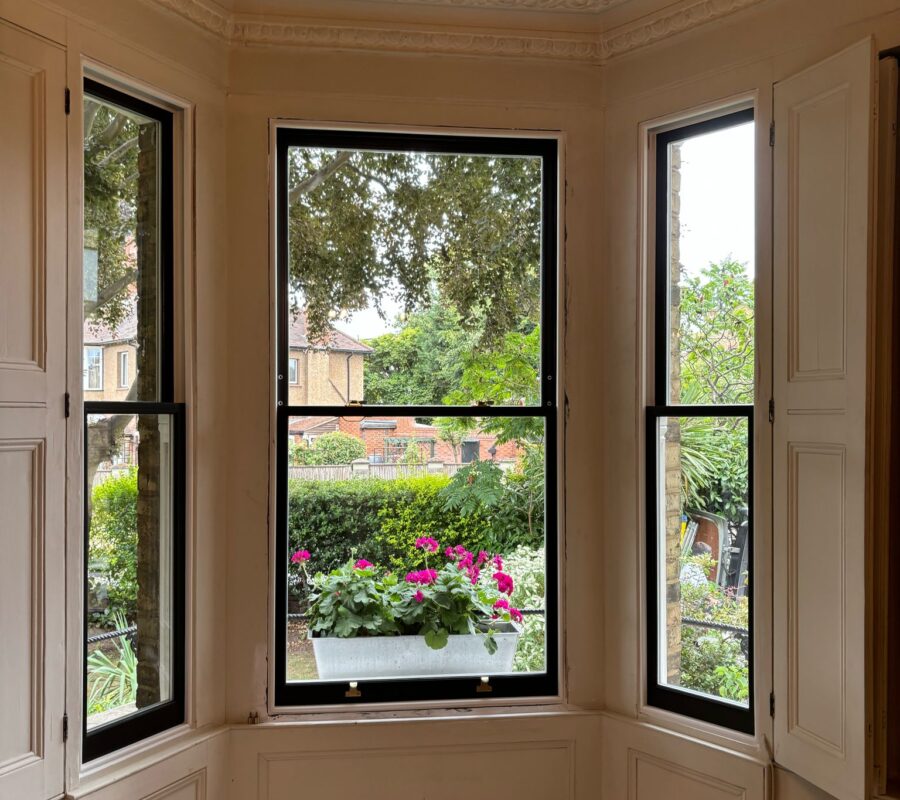 black-sash-window